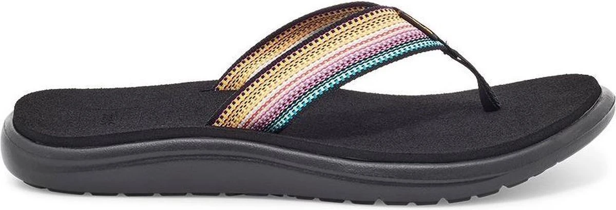 Teva W Voya Flip Dames Slippers - Zwart/Multicolour - Maat 42 1 Teva W Voya Flip Dames Slippers - Zwart/Multicolour - Maat 42
