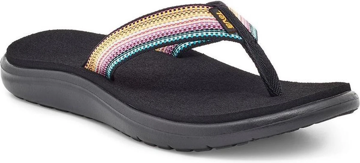 Teva W Voya Flip Dames Slippers - Zwart/Multicolour - Maat 39 7 Teva W Voya Flip Dames Slippers - Zwart/Multicolour - Maat 39 - Afbeelding 7