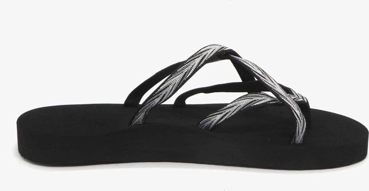 Teva W Olowahu Dames Slippers - Zwart/Wit - Maat 40 5 Teva W Olowahu Dames Slippers - Zwart/Wit - Maat 40 - Afbeelding 5
