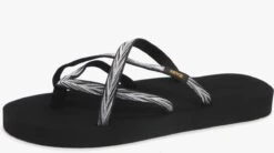 Teva W Olowahu Dames Slippers - Zwart/Wit - Maat 43
