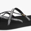 Teva W Olowahu Dames Slippers - Zwart/Wit - Maat 38
