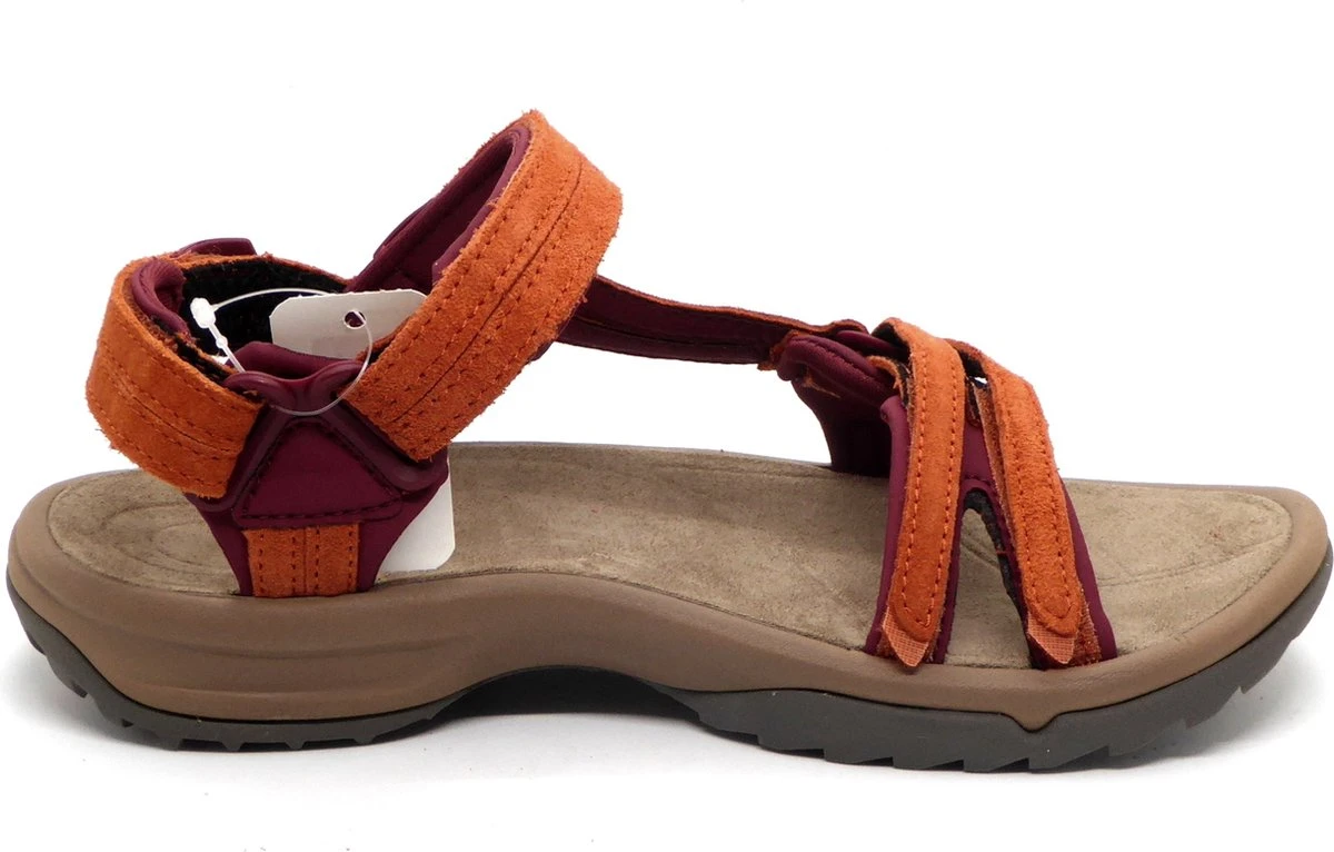 Teva W Terra Fi Lite Suede Dames Sandalen - Rood/Oranje - Maat 38 1 Teva W Terra Fi Lite Suede Dames Sandalen - Rood/Oranje - Maat 38